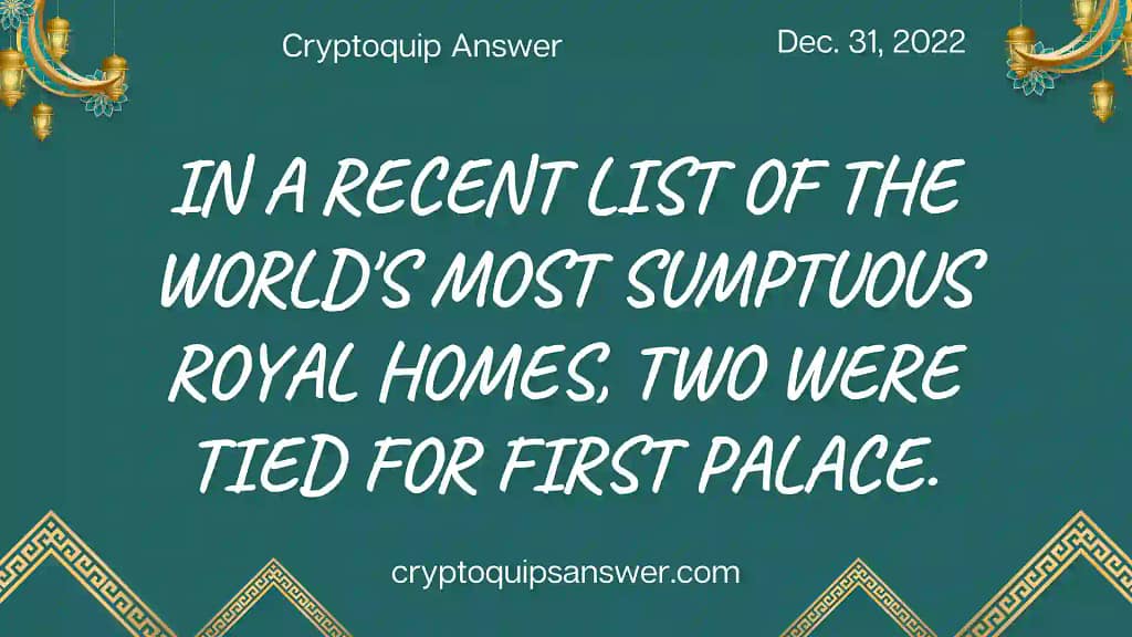 cryptoquip answer december 31, 2022