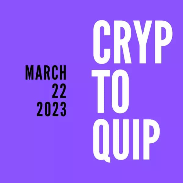 Cryptoquip solution march 22, 2023
